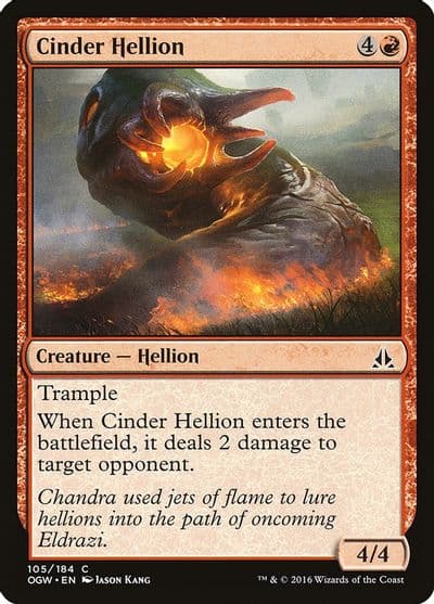 Cinder Hellion Oath of the Gatewatch Magic card