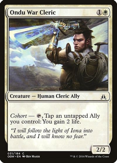 Ondu War Cleric Oath of the Gatewatch Magic card