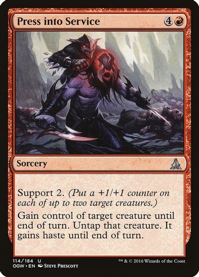 Press into Service Oath of the Gatewatch Magic card