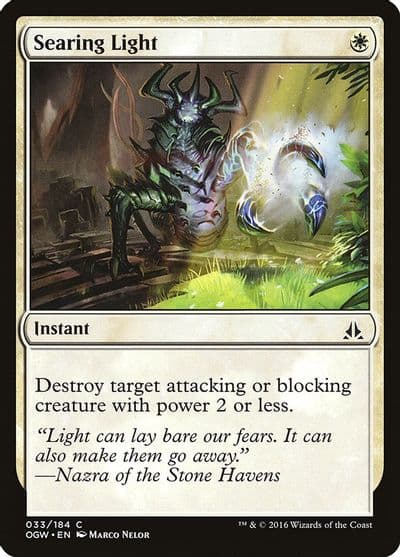 Searing Light Oath of the Gatewatch Magic card