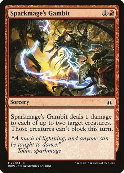 Sparkmages Gambit Oath of the Gatewatch Magic card