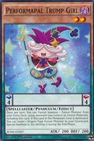Performapal Trump Girl Breakers of Shadow Yu-Gi-Oh! card