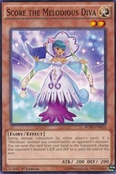 Score the Melodious Diva Breakers of Shadow Yu-Gi-Oh! card