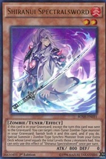 Shiranui Spectralsword Breakers of Shadow Yu-Gi-Oh! card
