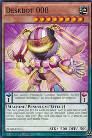 Deskbot 008 Breakers of Shadow Yu-Gi-Oh! card