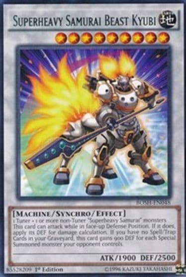 Superheavy Samurai Beast Kyubi Breakers of Shadow Yu-Gi-Oh! card
