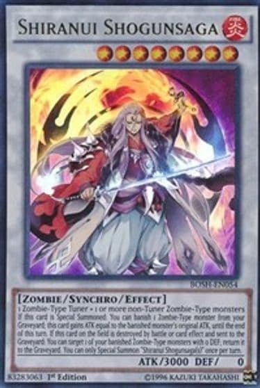 Shiranui Shogunsaga Breakers of Shadow Yu-Gi-Oh! card
