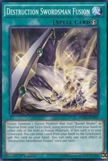 Destruction Swordsman Fusion Breakers of Shadow Yu-Gi-Oh! card