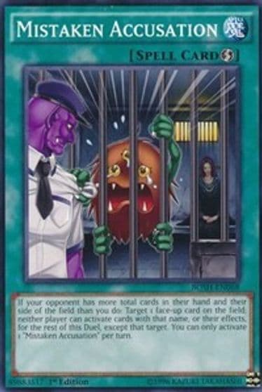 Mistaken Accusation Breakers of Shadow Yu-Gi-Oh! card