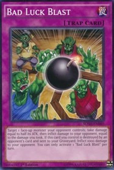 Bad Luck Blast Breakers of Shadow Yu-Gi-Oh! card