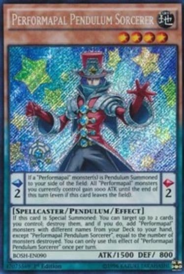 Performapal Pendulum Sorcerer Breakers of Shadow Yu-Gi-Oh! card