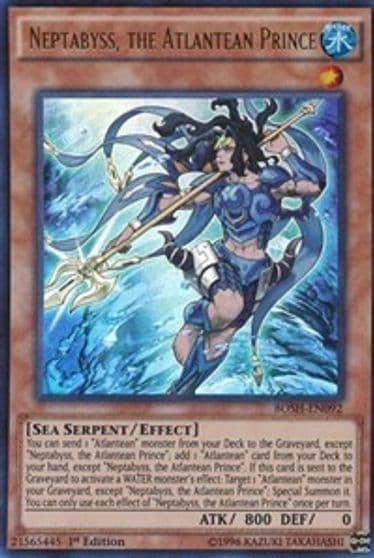 Neptabyss the Atlantean Prince Breakers of Shadow Yu-Gi-Oh! card