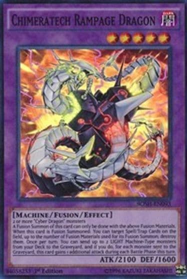 Chimeratech Rampage Dragon Breakers of Shadow Yu-Gi-Oh! card
