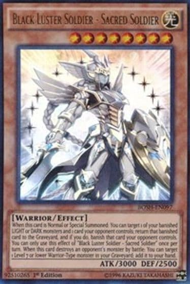 Black Luster Soldier Sacred Soldier Breakers of Shadow Yu-Gi-Oh! card
