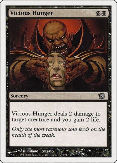 Vicious Hunger 8th Edition Magic card