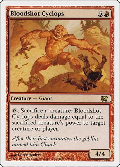 Bloodshot Cyclops 8th Edition Magic card