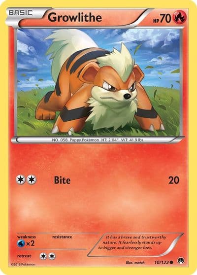 Growlithe XY - BREAKpoint Pokemon card