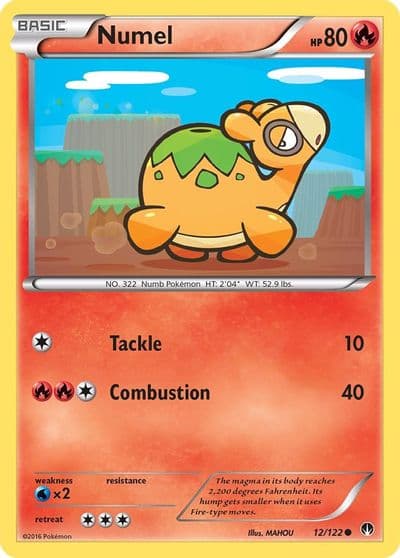 Numel XY - BREAKpoint Pokemon card