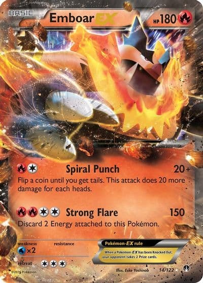 Emboar EX XY - BREAKpoint Pokemon card