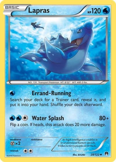 Lapras XY - BREAKpoint Pokemon card