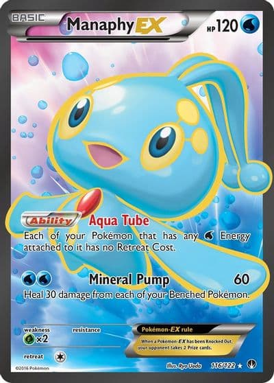 Manaphy EX (Full Art) XY - BREAKpoint Pokemon card