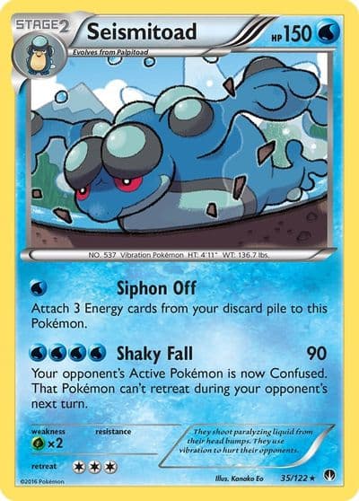 Seismitoad XY - BREAKpoint Pokemon card
