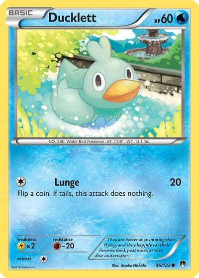 Ducklett XY - BREAKpoint Pokemon card