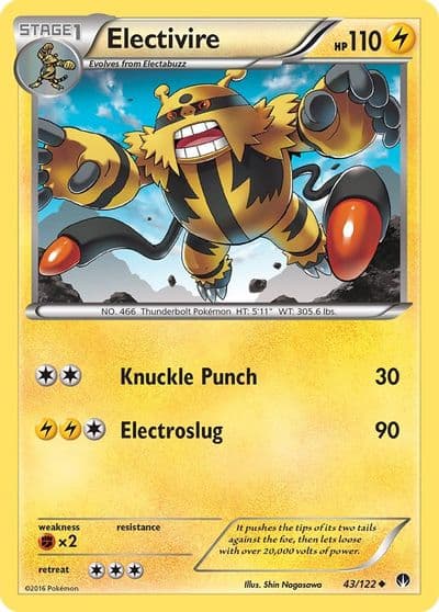 Electivire XY - BREAKpoint Pokemon card