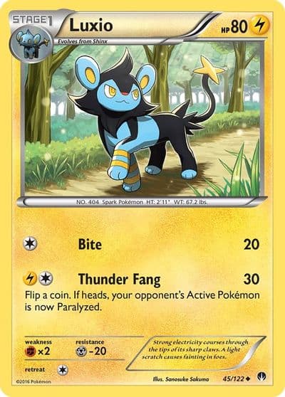 Luxio XY - BREAKpoint Pokemon card