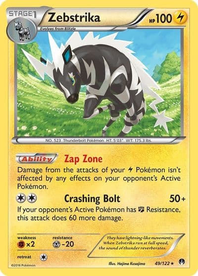 Zebstrika XY - BREAKpoint Pokemon card