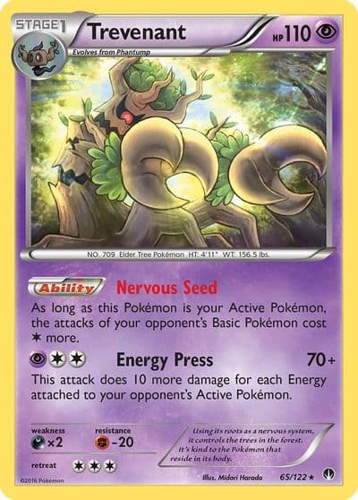 Trevenant XY - BREAKpoint Pokemon card
