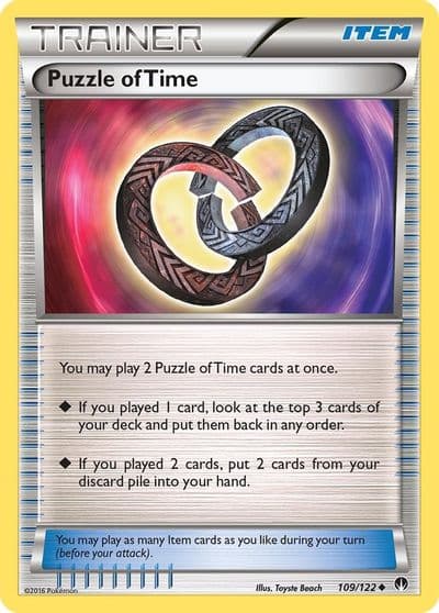 Puzzle of Time XY - BREAKpoint Pokemon card