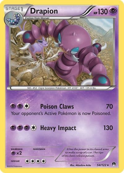 Drapion XY - BREAKpoint Pokemon card