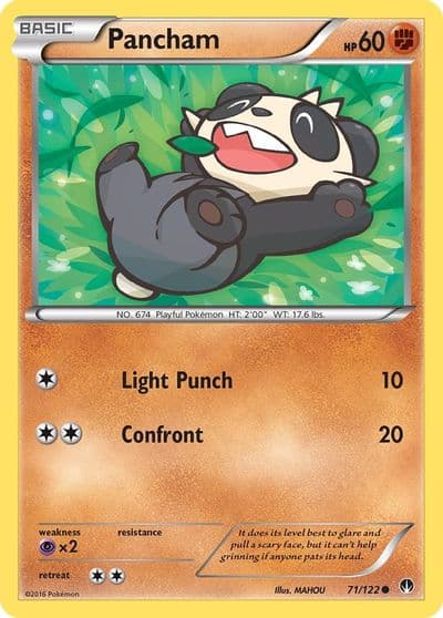 Pancham XY - BREAKpoint Pokemon card