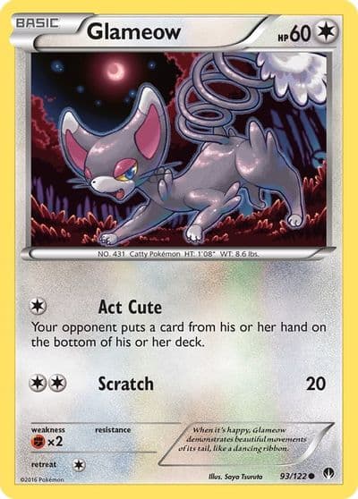 Glameow XY - BREAKpoint Pokemon card