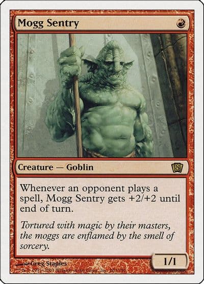 Mogg Sentry 8th Edition Magic card
