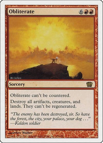 Obliterate 8th Edition Magic card