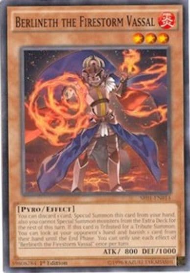 Berlineth the Firestorm Vassal Structure Deck: Emperor of Darkness Yu-Gi-Oh! card