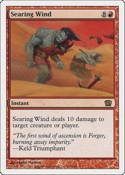 Searing Wind 8th Edition Magic card