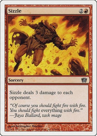 Sizzle 8th Edition Magic card