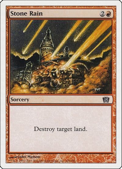 Stone Rain 8th Edition Magic card