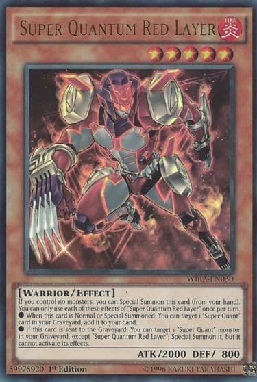 Super Quantum Red Layer Wing Raiders Yu-Gi-Oh! card