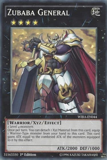 Zubaba General Wing Raiders Yu-Gi-Oh! card