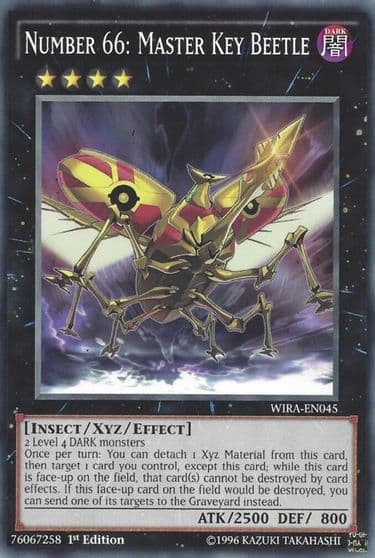 Number 66 Master Key Beetle Wing Raiders Yu-Gi-Oh! card