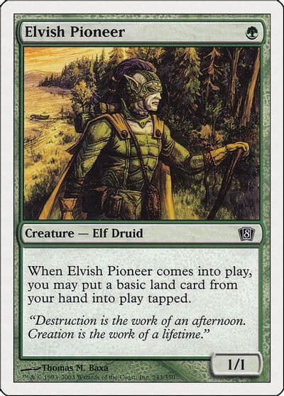 Elvish Pioneer 8th Edition Magic card