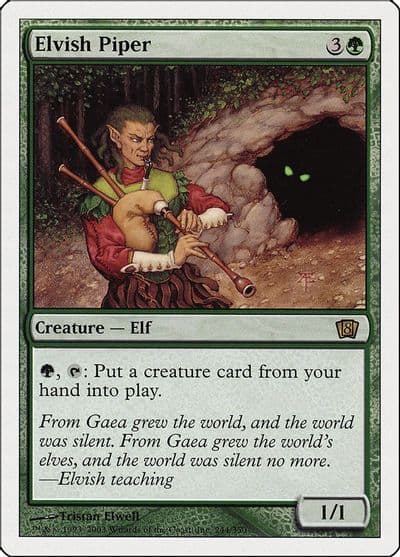Elvish Piper 8th Edition Magic card