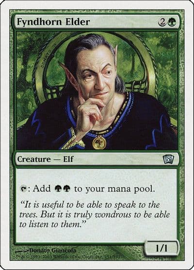 Fyndhorn Elder 8th Edition Magic card
