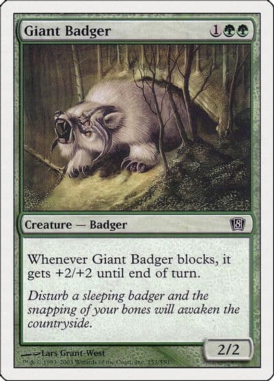 Giant Badger 8th Edition Magic card
