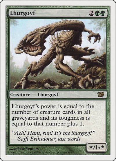 Lhurgoyf 8th Edition Magic card