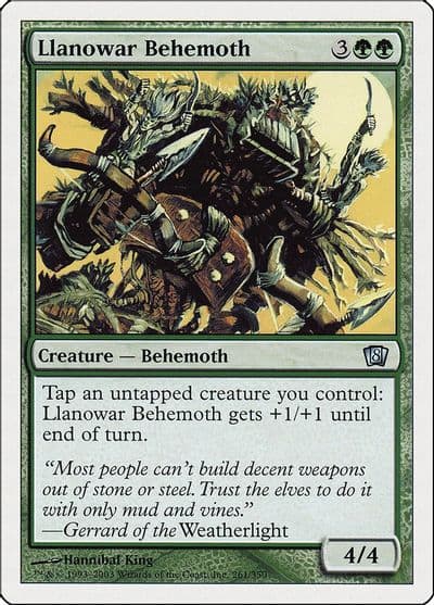 Llanowar Behemoth 8th Edition Magic card